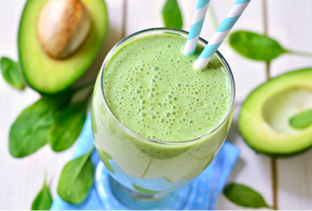 Avocado peach smoothie